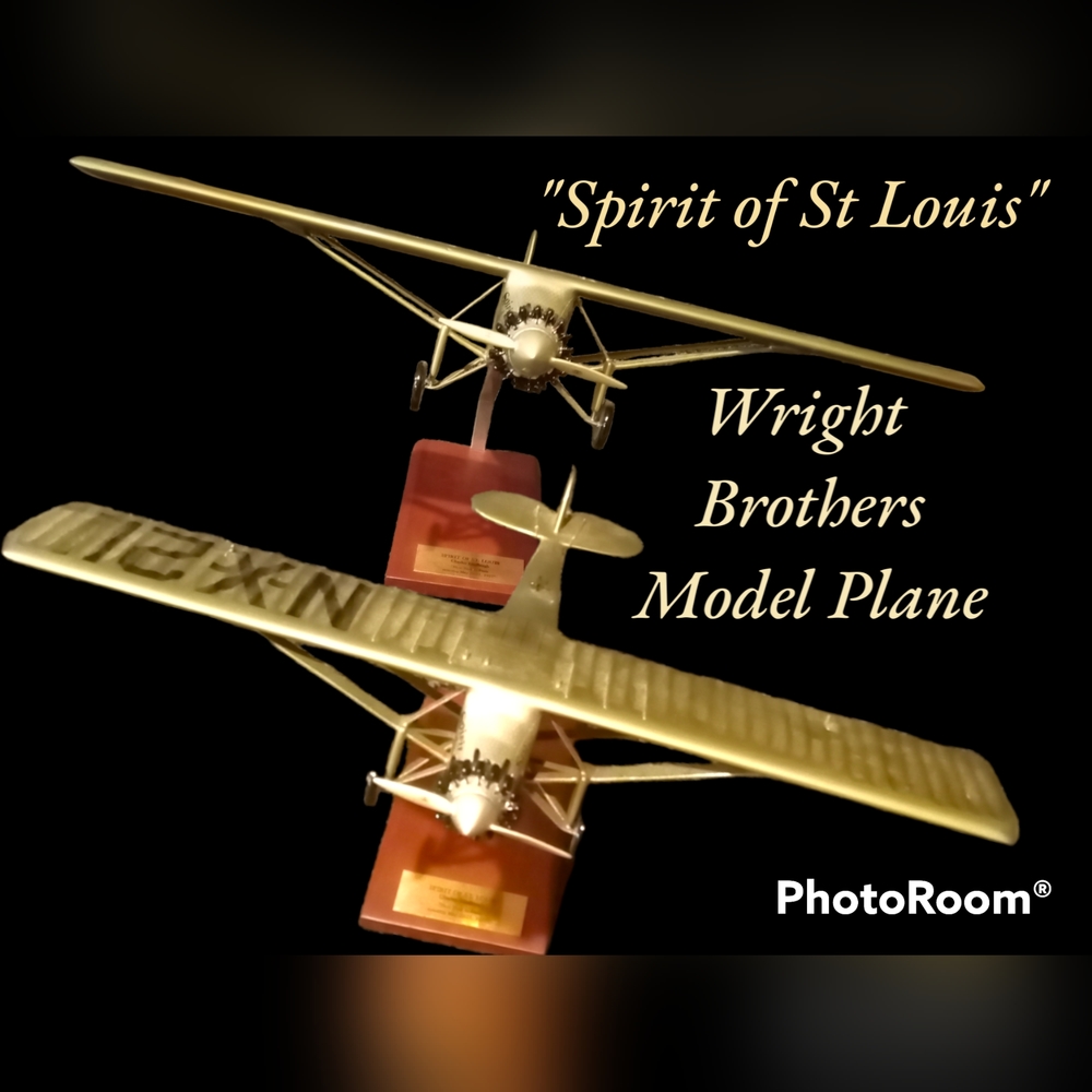 Collectible Wright Brothers Model Plane "Spirit of St Louis "